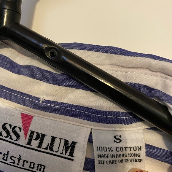 Nordstrom - Brass Plum - Striped button down - Picture 7 of 8